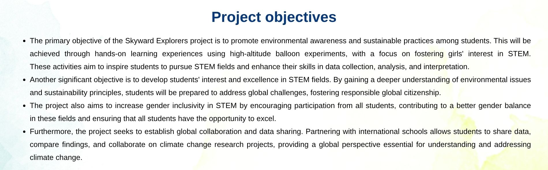 objectives